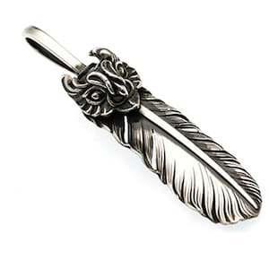 Owl Pendant Necklace Men | Silver Feather Necklace | Owl Necklace Silver | Raven Necklace Women | Raven Feather Necklace | Feather Pendant