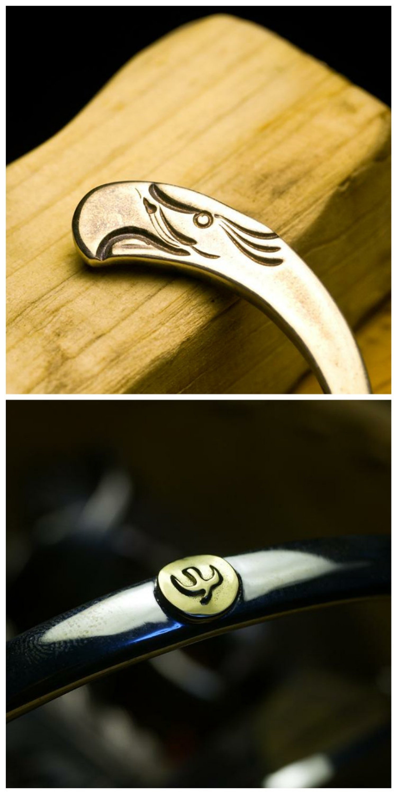 Eagle Bracelet Eagle Head Bangle Sterling Silver Bangle Etsy