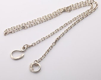 Minimalist Sterling Silver Chain Necklace | Simple Everyday Jewelry for Women | Silver Classic Hook Clasp Necklace Gift |Eagle Head Necklace