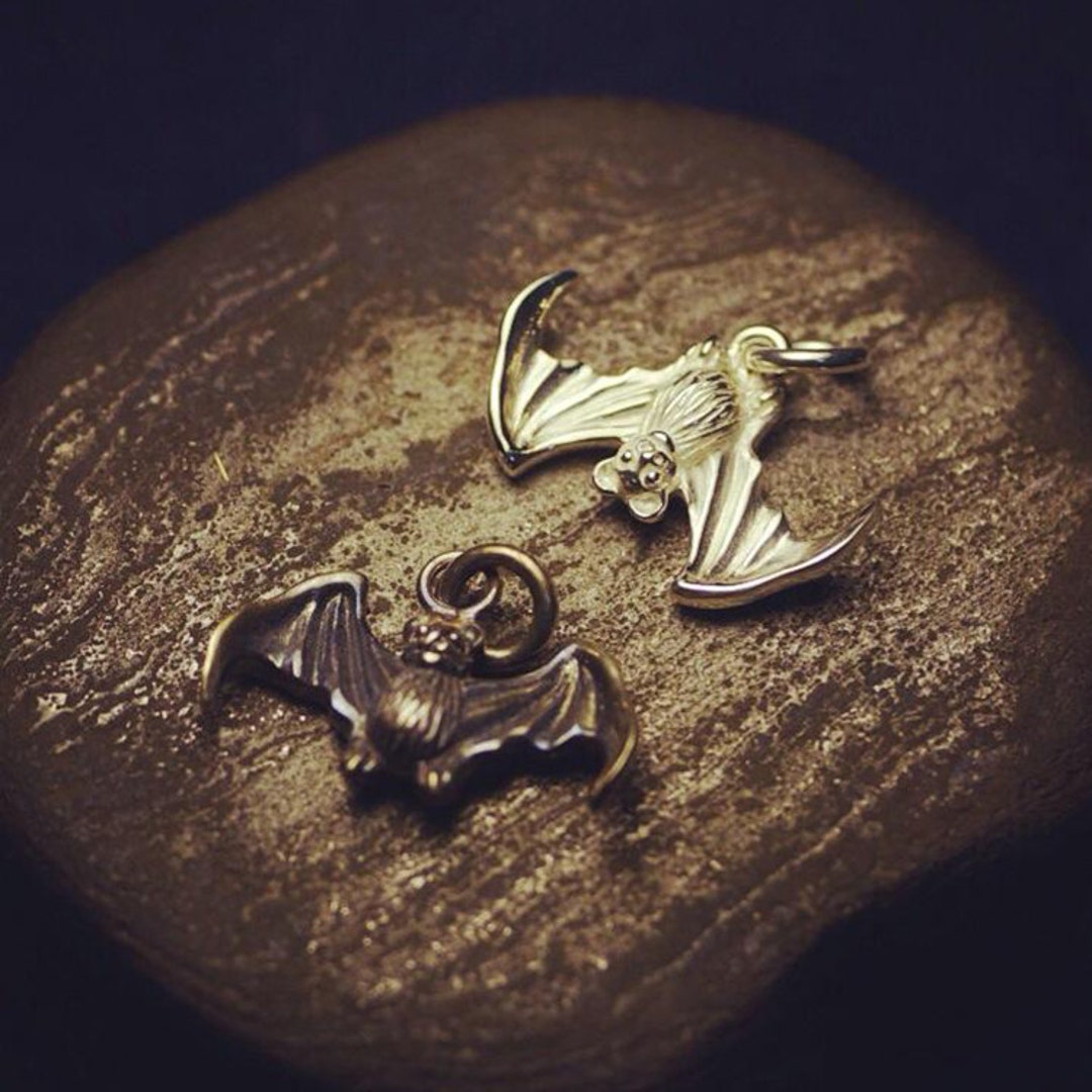 Sterling Silver Bat Pendant – Gothic Vampire Necklace, Handmade ...