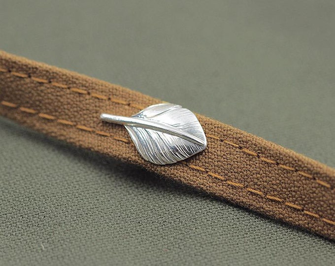 Silver Collar Pin | Feather Lapel Pin | Silver Feather Collar Pin | Feather Brooch | Silver Boutonniere | Palm Leaf Brooch | Gift for Her