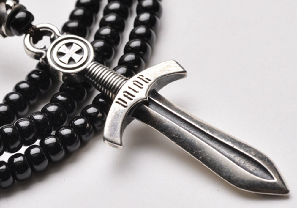 Sword Necklace for Men Warrior Necklaces Silver Dagger - Etsy Australia