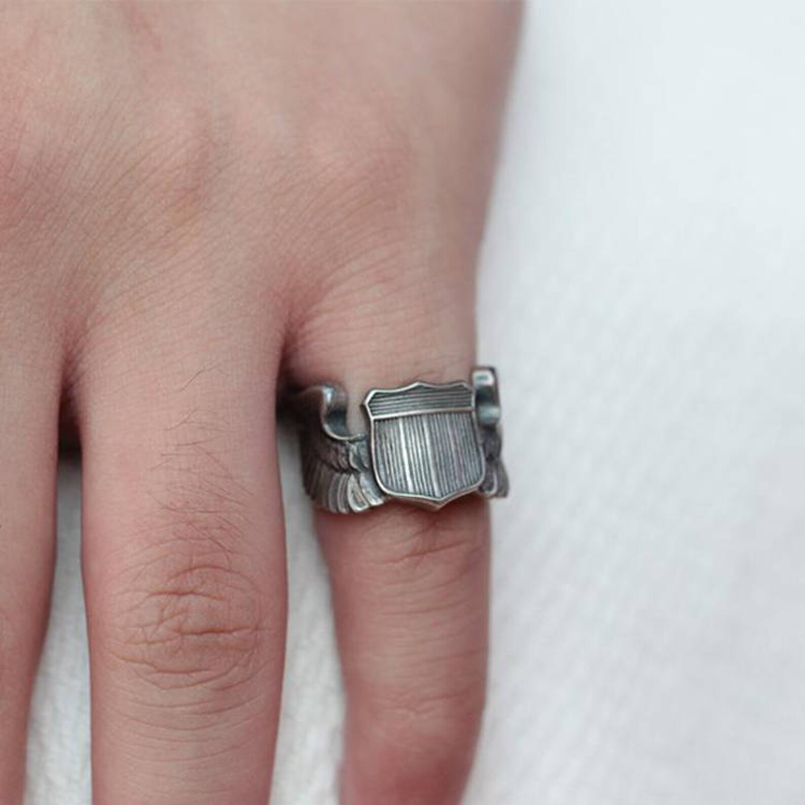 World War 2 rings sterling silver pilot ring military Etsy