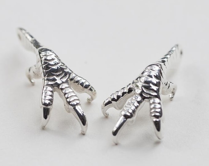 Sterling Silver Eagle Claw Pendant, Native American Inspired Charm, Bird Claw Necklace, Nature-Inspired Jewelry for Men, Eagle Talon Charm
