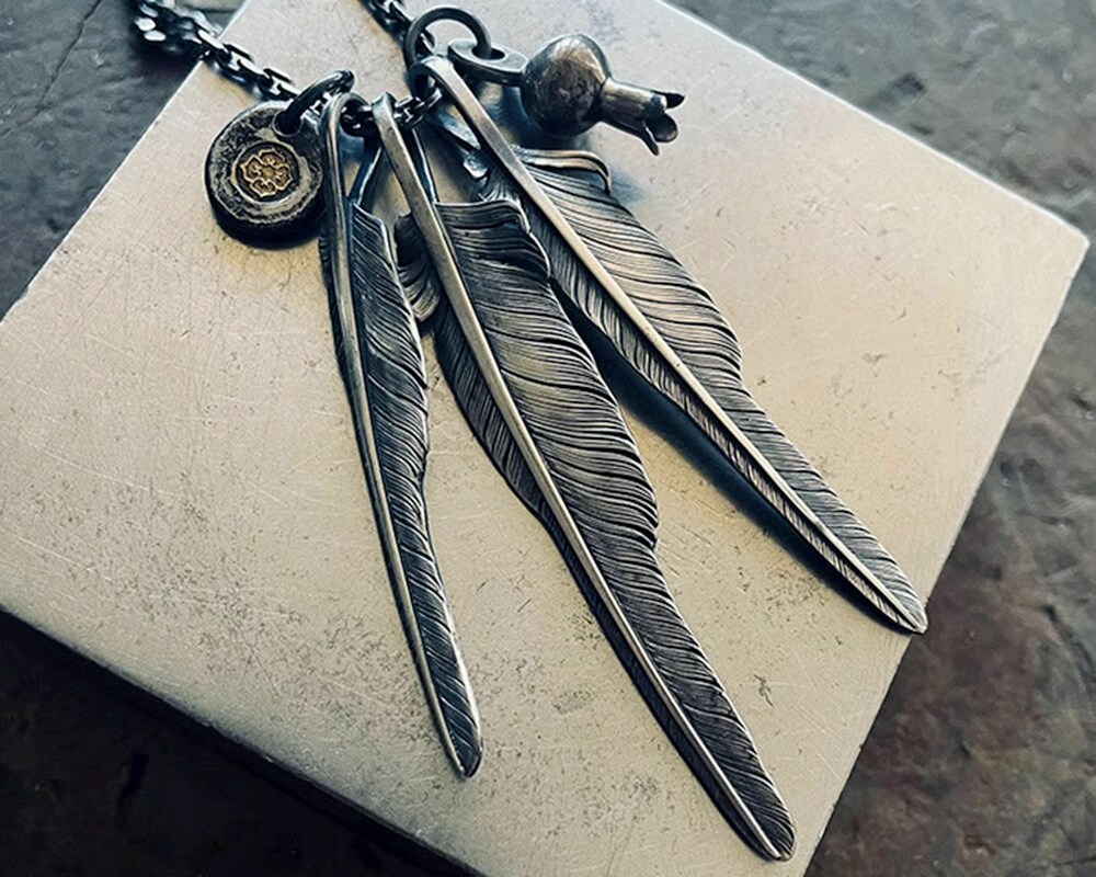 Feather Necklace | boohooMAN USA