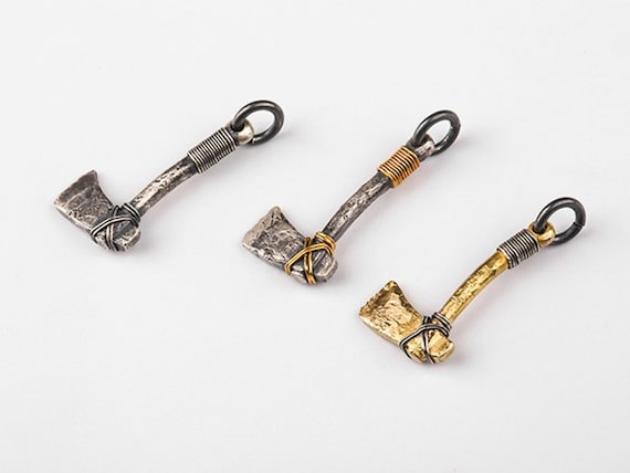 Native Axe Pendant Silver or Gold Southwestern Native American ...
