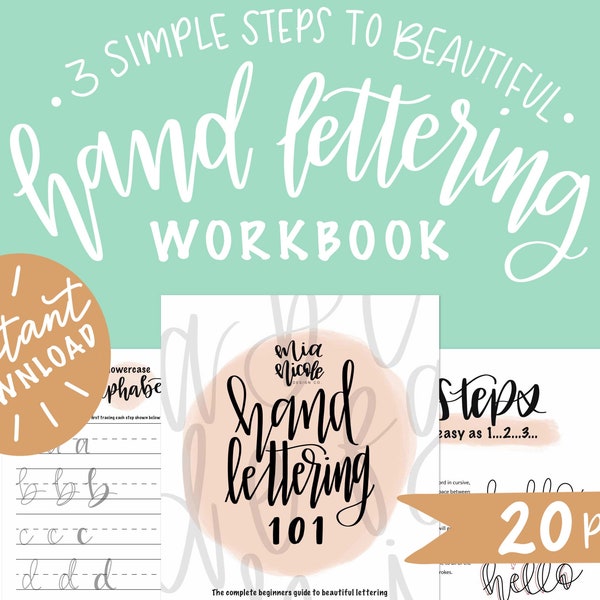 Hand Lettering Assignment Hand Lettering Worksheets - Etsy