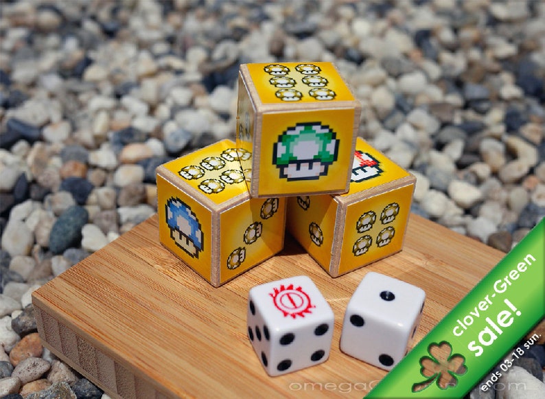Super Shroom Würfel oversized Super Mariobezogene PixelArt Etsy.de