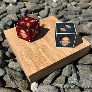 custom video game-themed Dice oversized handmade wooden dice, set of Two 2 image 3