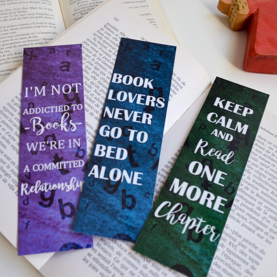 1 Marque Page Citation Livresque Addicted To Bed Alone Etsy 1 Marque Page Citation Livresque Addicted To Bed Alone Etsy