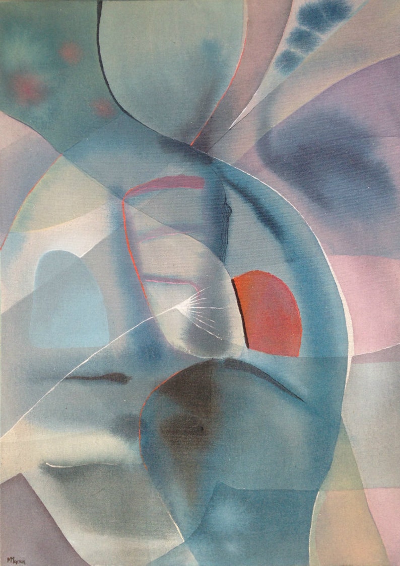 Light Blue Painting Zen Blue Peaceful Painting Original Abstract ...