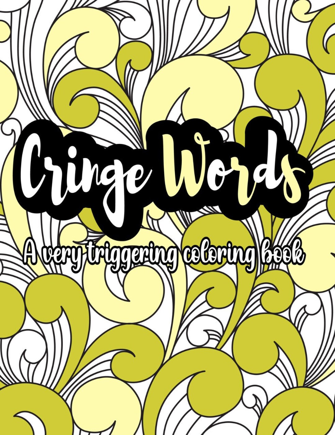 15 Cringe Words Coloring Pages That Make You Squirm Adult - Etsy Canada