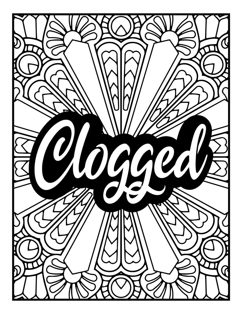 15 Cringe Words Coloring Pages That Make You Squirm Adult Coloring