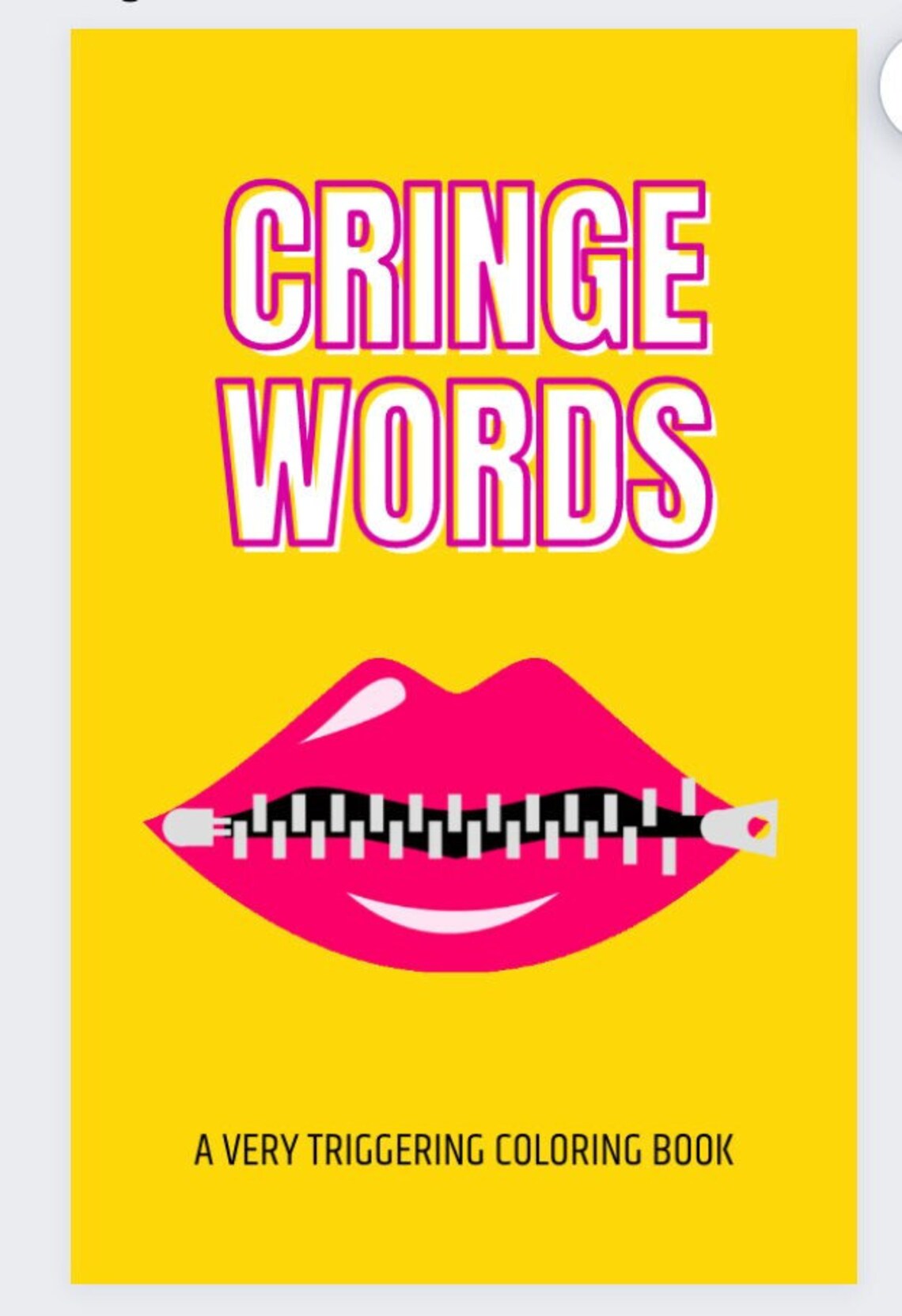 15 Cringe Words Coloring Pages That Make You Squirm Adult Coloring