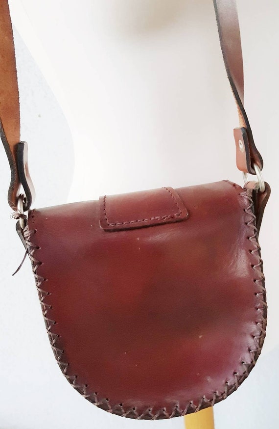 Vintage Leather Bag, Genuine Leather Bag, Messeng… - image 8