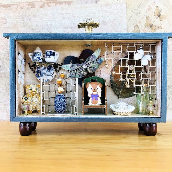 SHADOW BOX Art, Assemblage Art, Mixed Media Art, Art Home Décor, Unique  Gift, Configuration Box, Assemblage Box, OOAK, Whimsical Art Box 