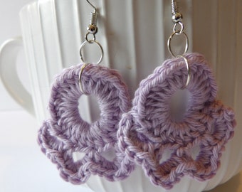 Paw Print Earrings - 3D - crochet - multiple colors available