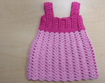 Pink Sundress, size Newborn, 100% cotton, lacy and lightweight