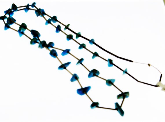 Turquoise Nugget, Blue Nugget Necklace, Turquoise… - image 8