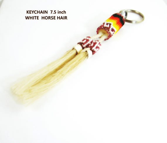 Southwest Beadwork Key Ring: Handcrafted Leather … - image 6