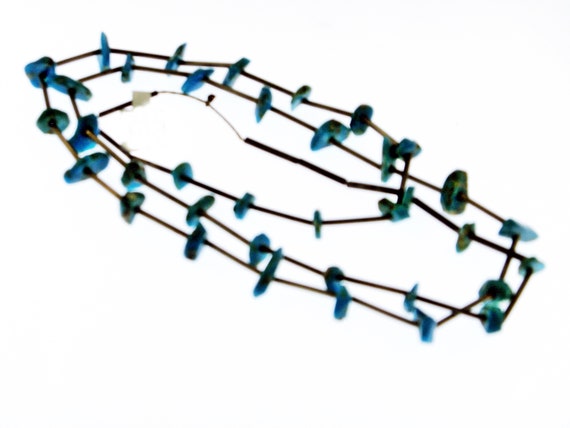 Turquoise Nugget, Blue Nugget Necklace, Turquoise… - image 9