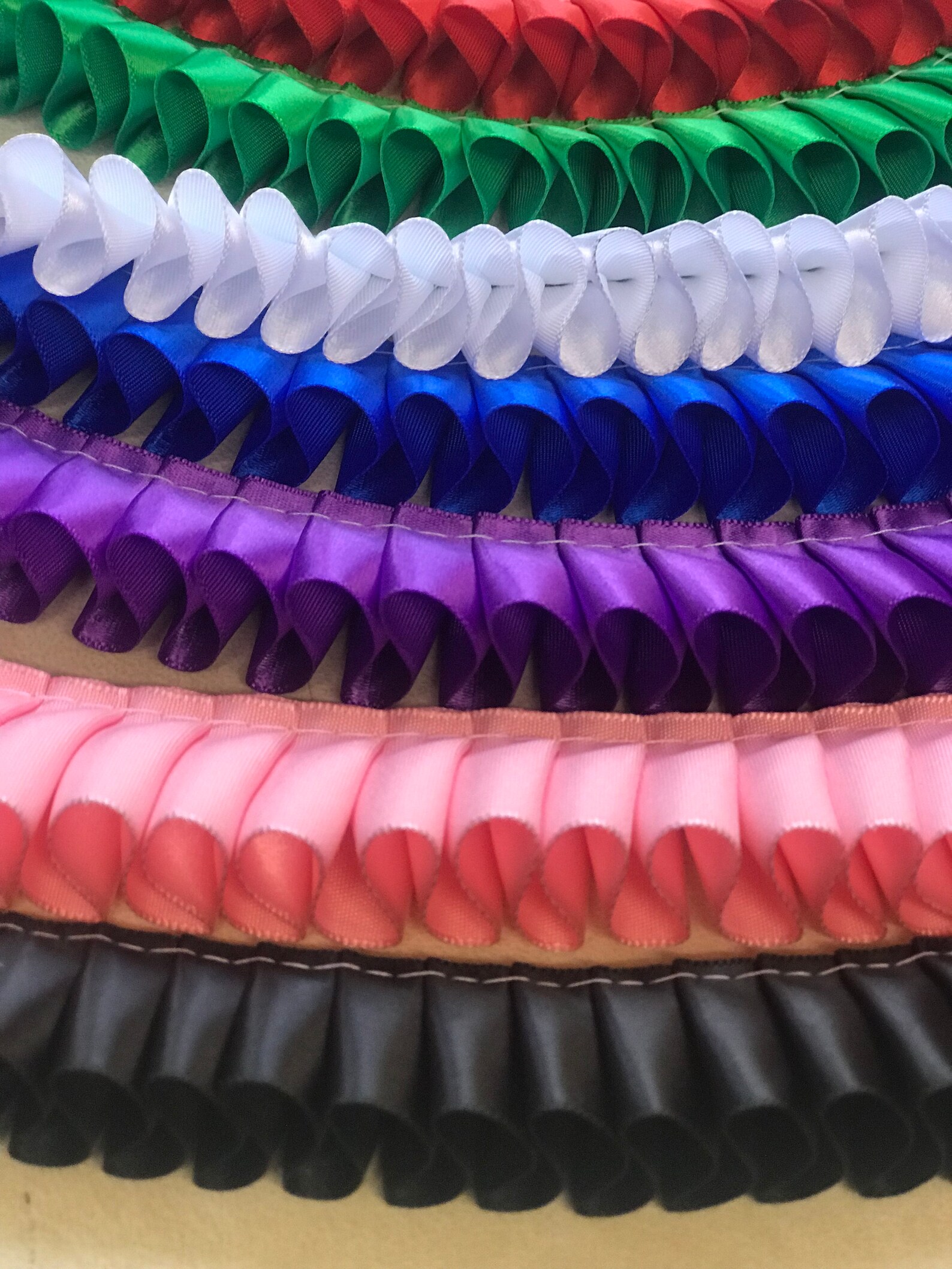 Pleated Ribbon 25mm Width Range of Colours. Quality Box Etsy