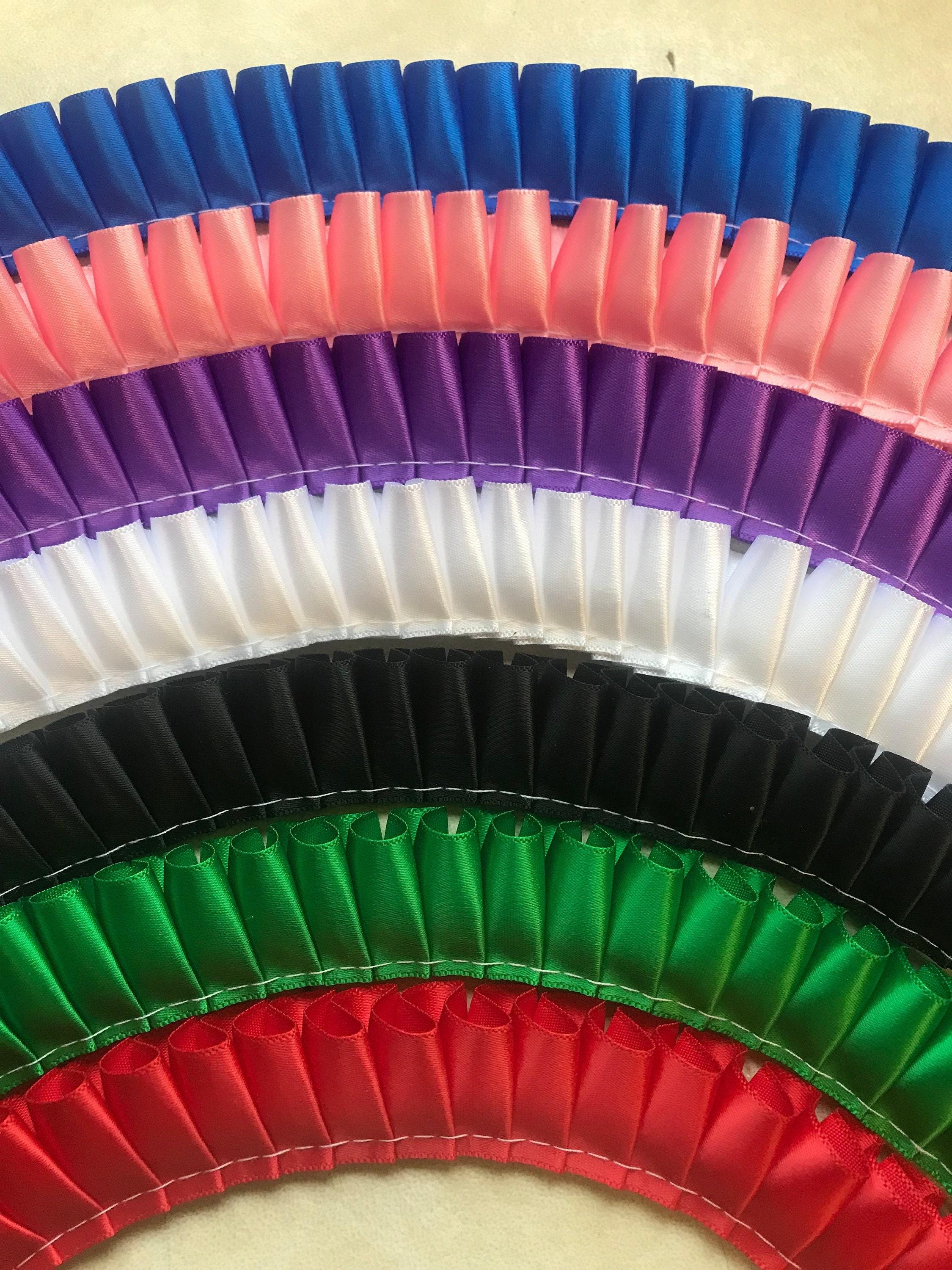 Pleated Ribbon - 25mm Width - Range of Colours. Quality Box