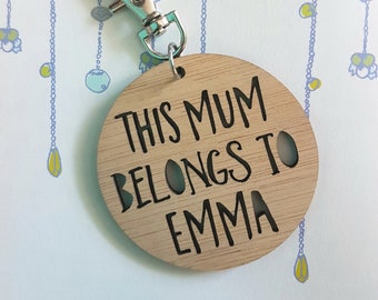 This Mum Belongs To..Keyring-new mum-mothers day-keys-mummy-gift for mum-mom-mommy-mother