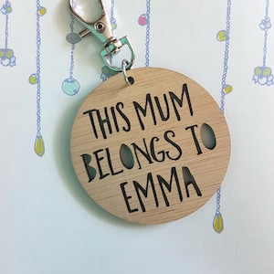 This Mum Belongs To..Keyring-new mum-mothers day-keys-mummy-gift for mum-mom-mommy-mother