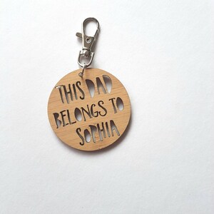 This Dad Belongs To..Keyring-new dad-fathers day-keys-daddy-gift for dad-#1-new father bild 6