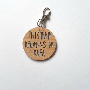 This Dad Belongs To..Keyring-new dad-fathers day-keys-daddy-gift for dad-#1-new father bild 5