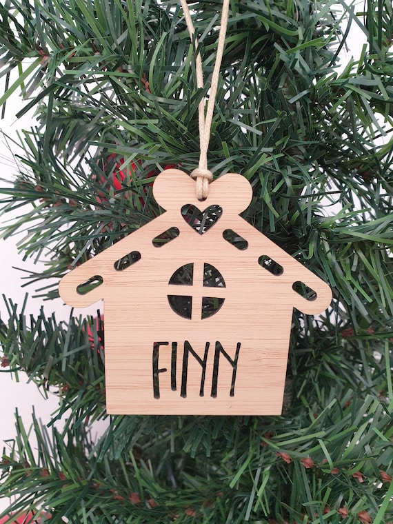 3D Ornament Gingerbread House 3 Pieces Laser Cut Out Unfinished ORN165 3D Ornament Gingerbread House 3 Pieces Laser Cut Out Unfinished ORN165