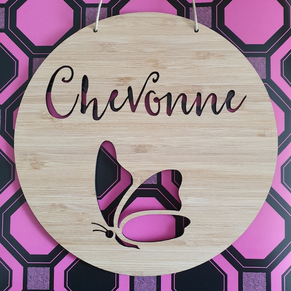 Home Décor Wall Décor Personalised Wooden WallDoor Hanging BUTTERFLY
