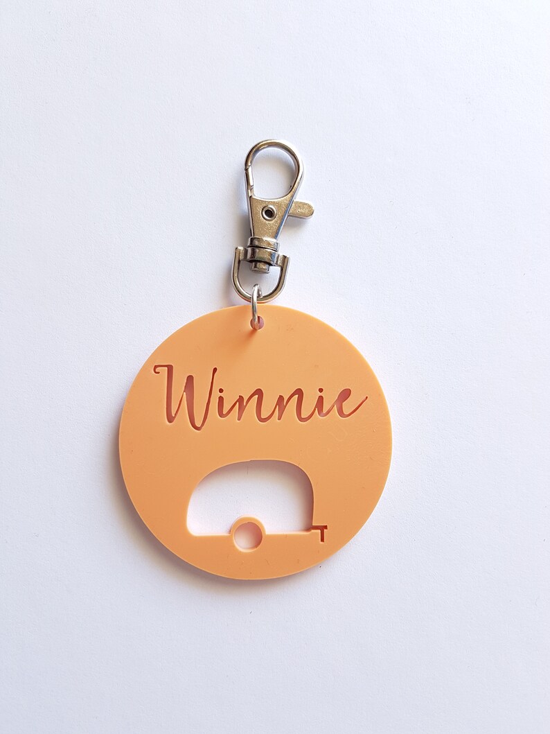 Personalised Caravan Keyring-bag tag-personalized-van-camping