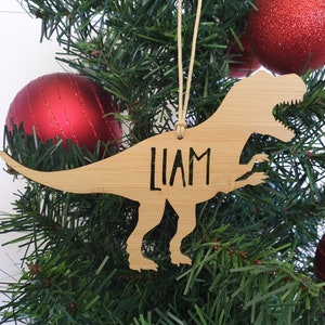Personalised T-REX Christmas Tree Decoration-Tyrannosaurus Rex Christmas Tree Ornament