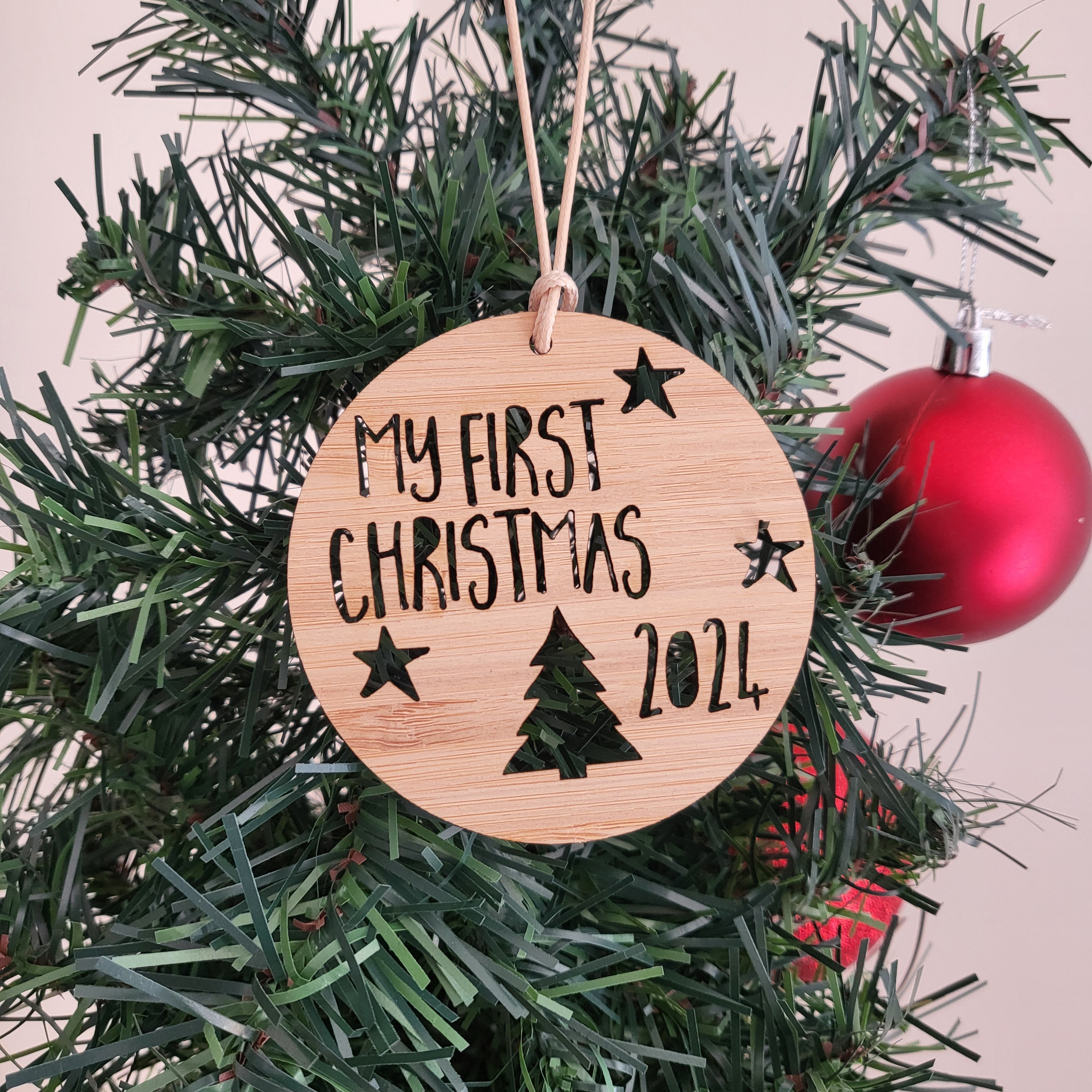My First Christmas 2026 Wood Christmas Decoration-ornament