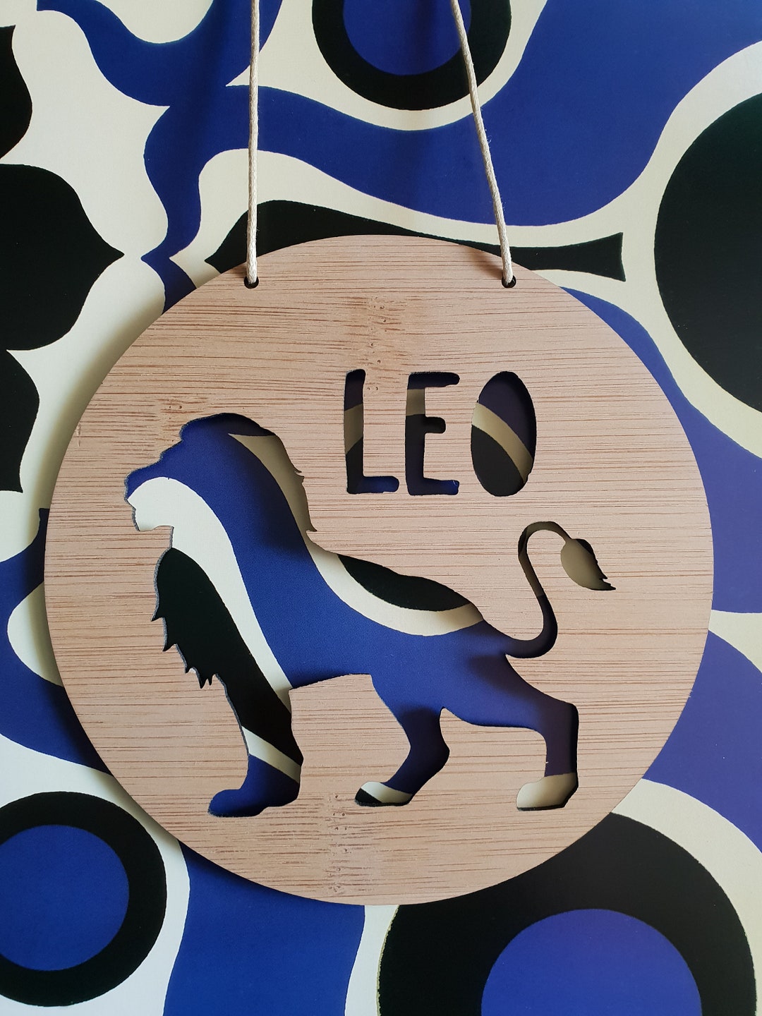 LION Personalised Wooden Wall / Door Hangingwall Hangingkids Etsy