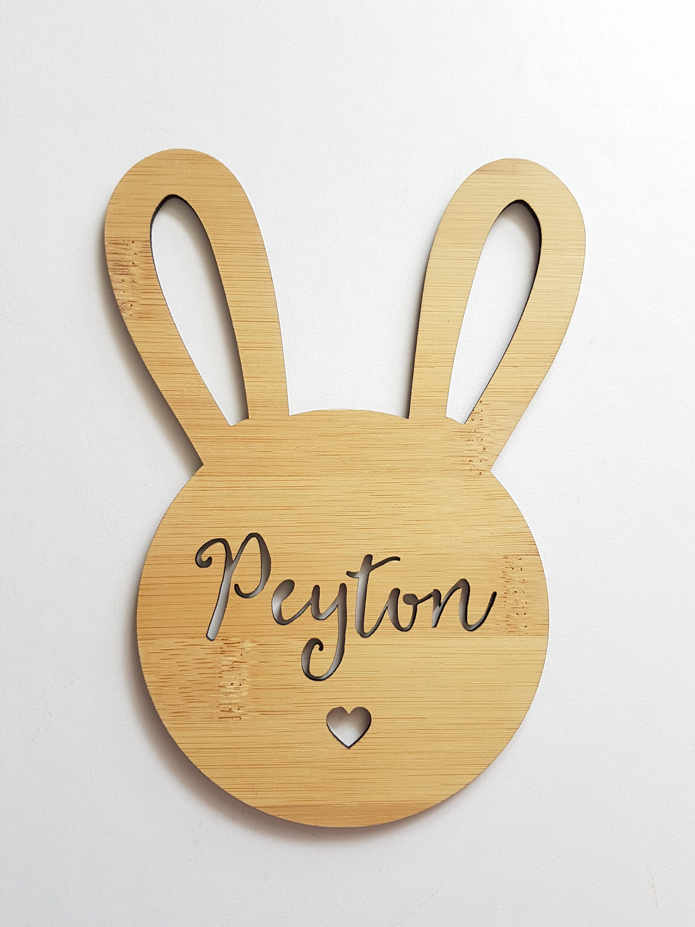 RABBIT Personalised Wooden Bamboo Door-wall Hanging-design-wall Art ...