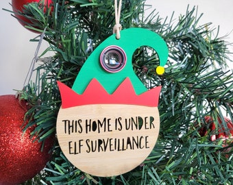 Elf Surveillance - Elf Surveillance Christmas Decoration - Elf Ornament - Elf Bauble
