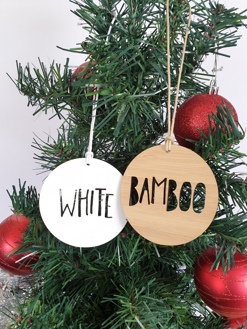 Personalised First Christmas Wood Christmas Decoration-Ornament-christmas tree-gift-christmas gift-wooden-bauble-1st christmas-keepsake image 10