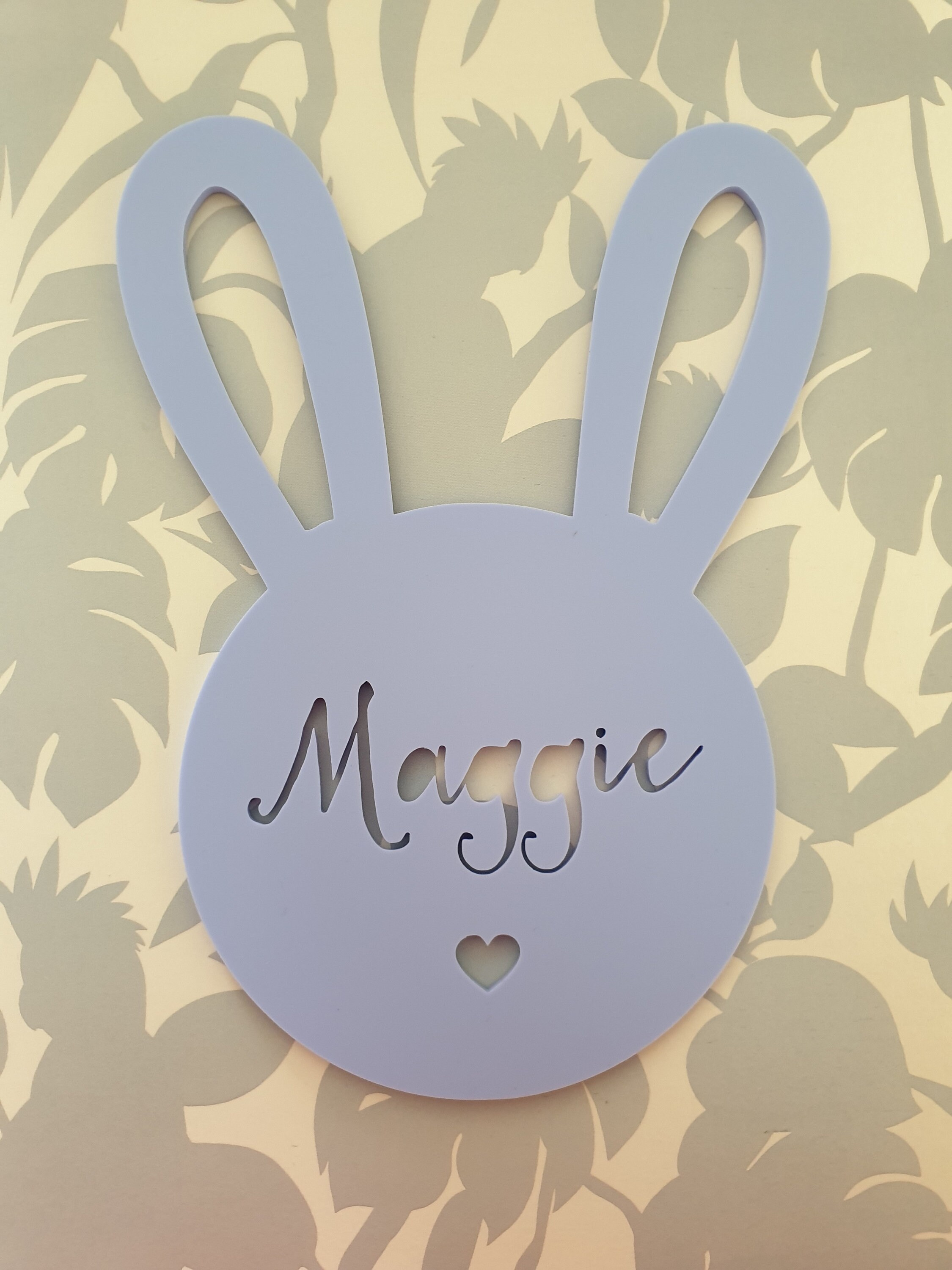 RABBIT Personalised Wooden Bamboo Door-wall Hanging-design-wall Art ...