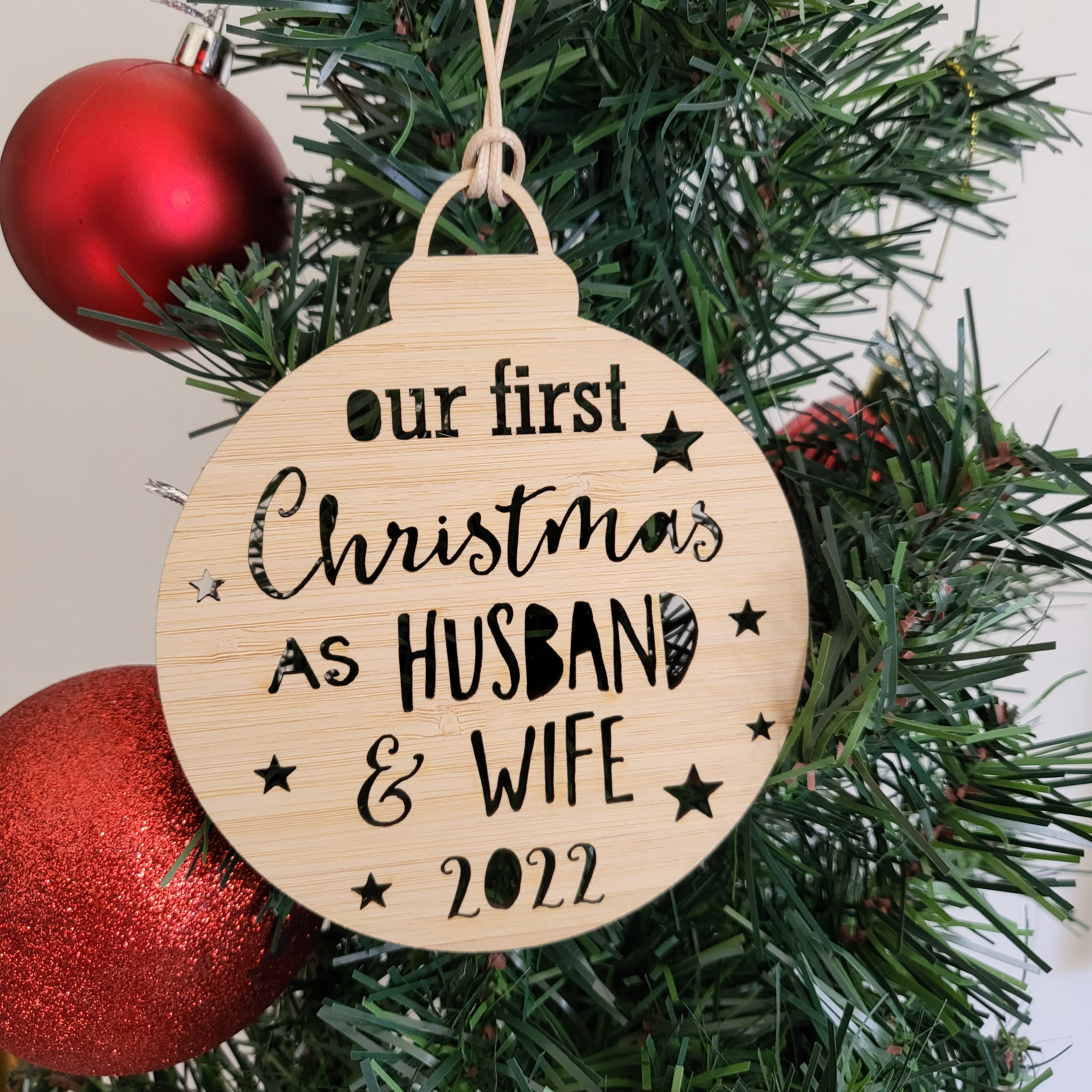 Husband and Wife Christmas Bauble decoration ornament christmas