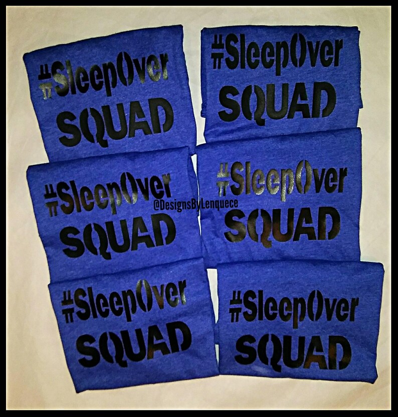 BOYS Sleepover Squad. Boys Custom Pajamas. Boys Sleepover Etsy