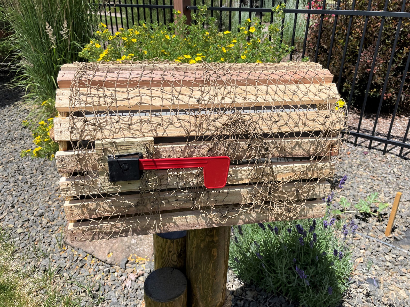 Nautical Rustic 'lobster Trap' MAILBOX W/rope Pull & Etsy