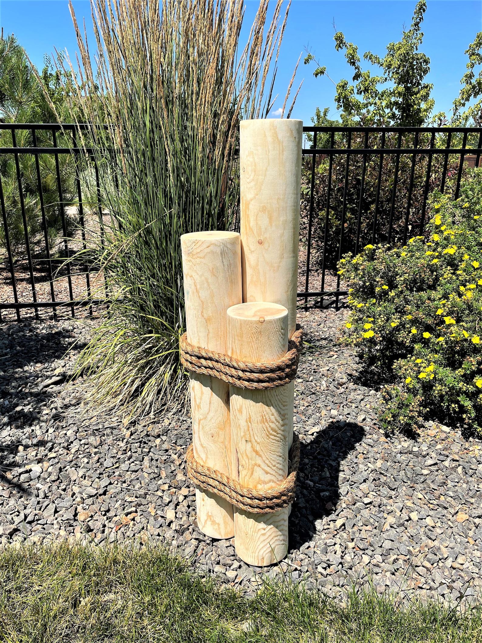 Nautical Piling Rustic MAILBOX POST W/inground Mounting Kit Etsy