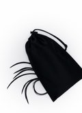 Black Satin Adult Toy Storage Drawstring Bag - Multiple Sizes Available -