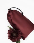 Autumn Wine Satin Bag Adult Toy Storage with Drawstring - Multiple Sizes Available -