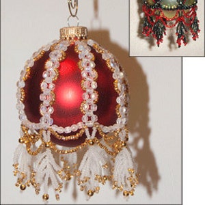 Alice Beaded Christmas Ornament Cover 1 Pattern