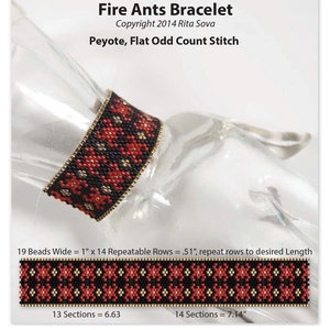 Fire Ants Armbandpatroon Tutorial - Kralenarmbandpatroon