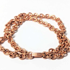Handmade Solid Copper Chain Bracelet or Anklet